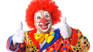 Clowns do clownish stuff because they're clowns and that's just what clowns do.