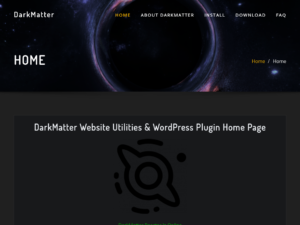 DarkMatter WordPress Plugins and Utilities for WordPress DarkMatter WordPress Plugins and Utilities for WordPress
