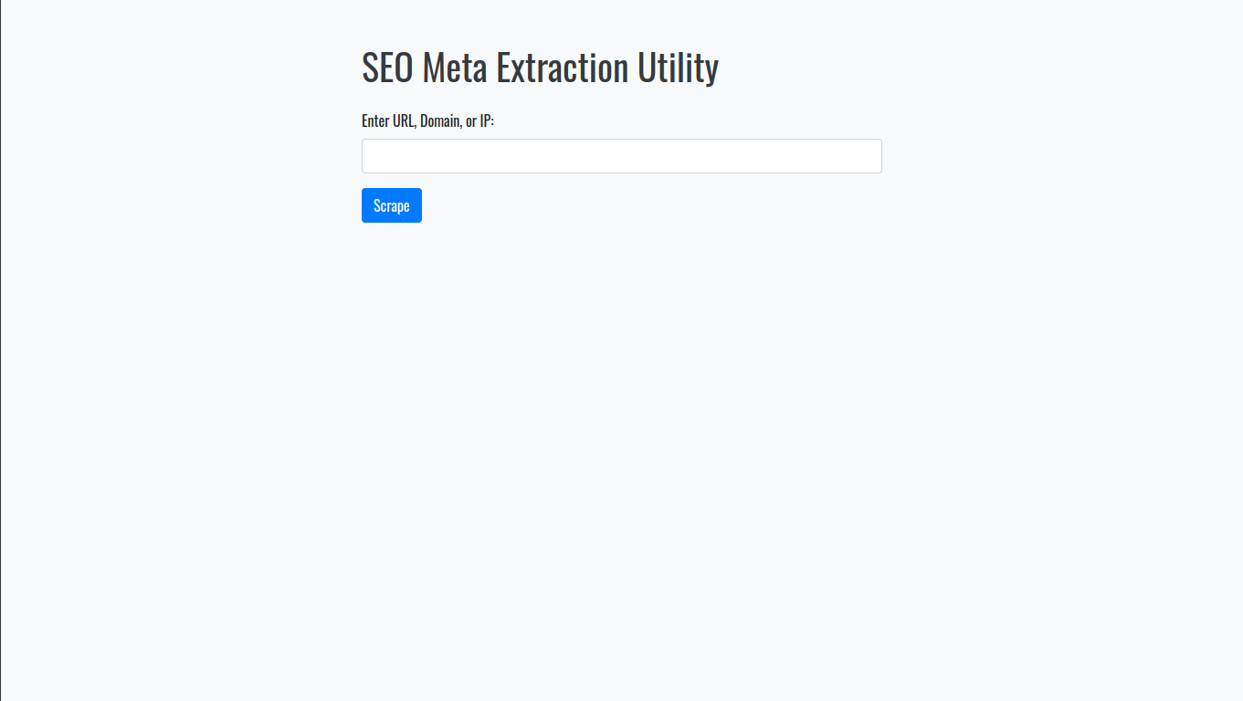 Wrench SEO Meta Extraction Utility