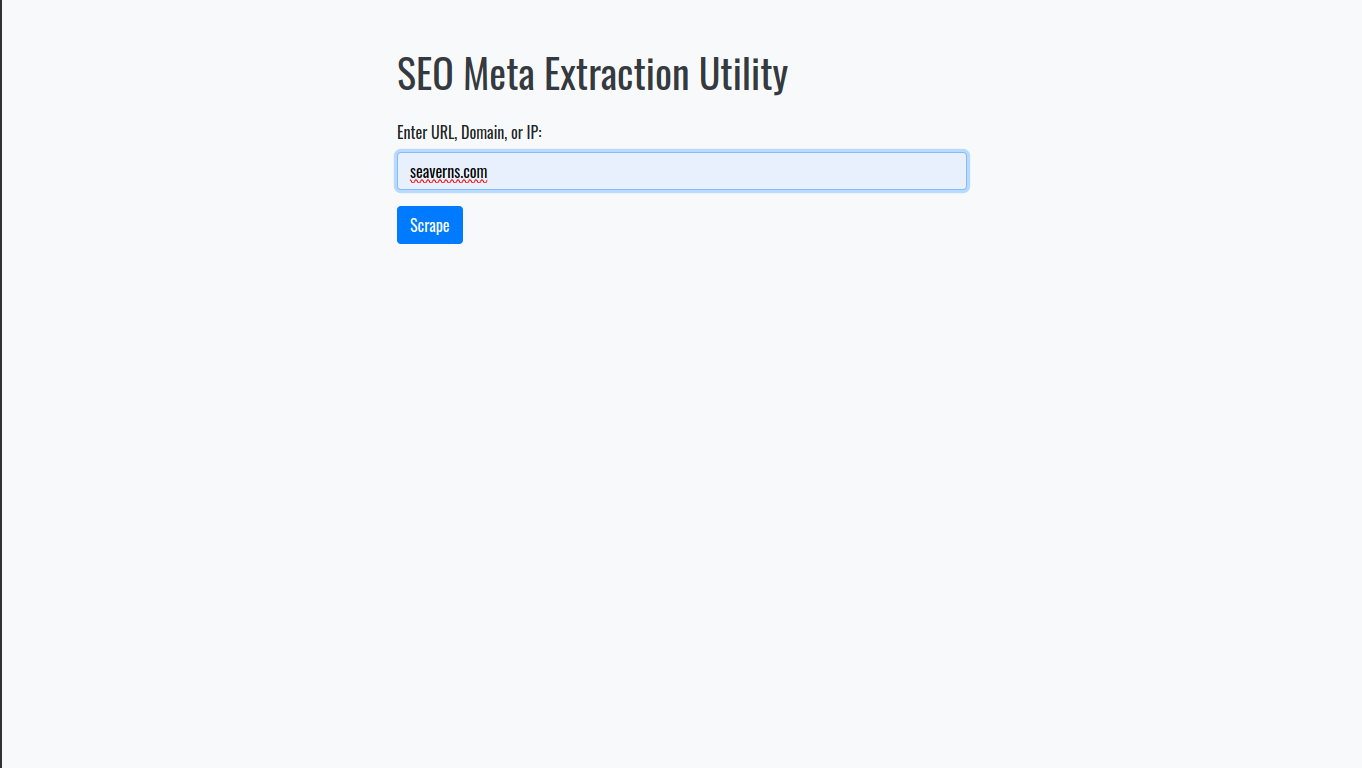 Wrench SEO Meta Extraction Utility